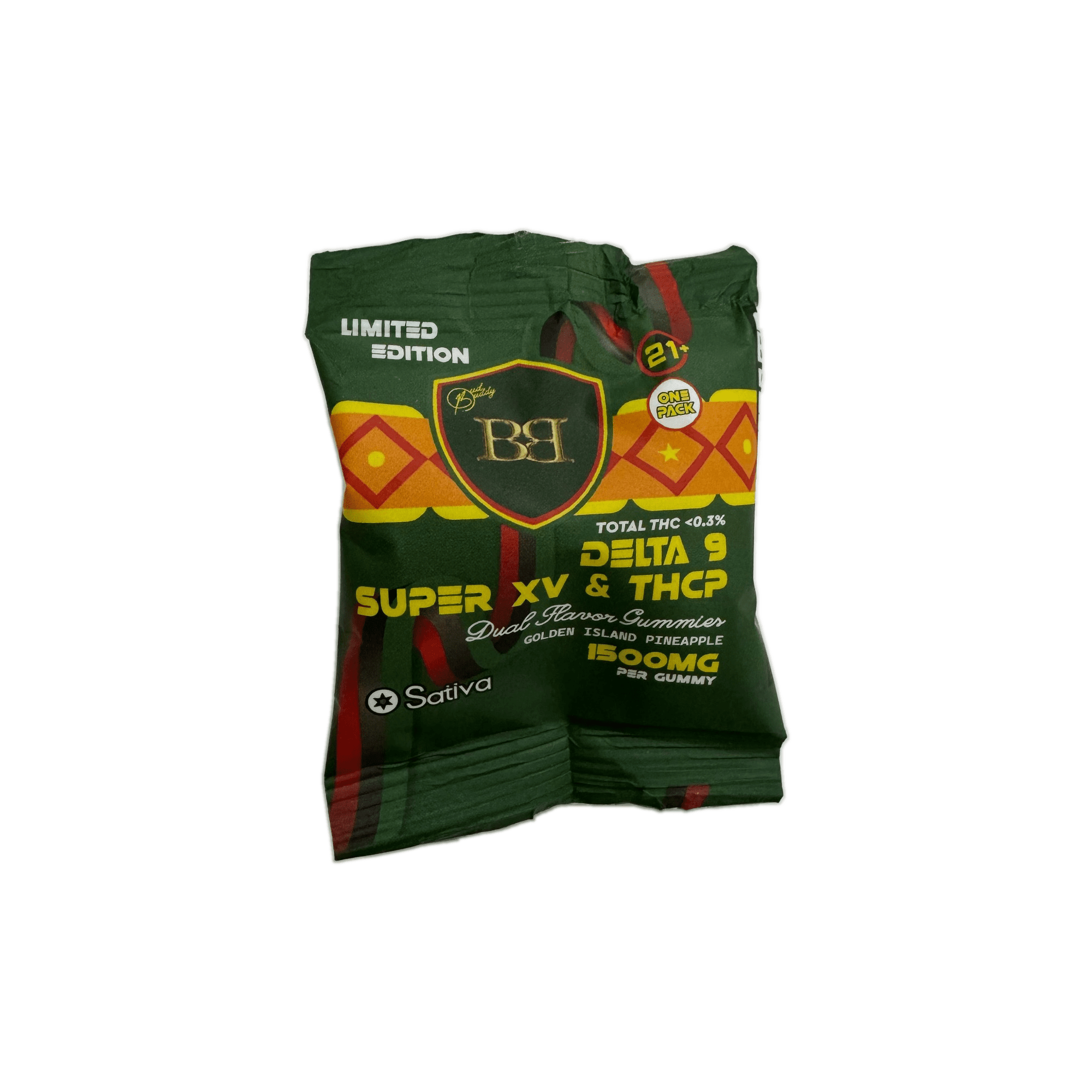 Bud Buddy THCP Gummies Golden Island Pineapple