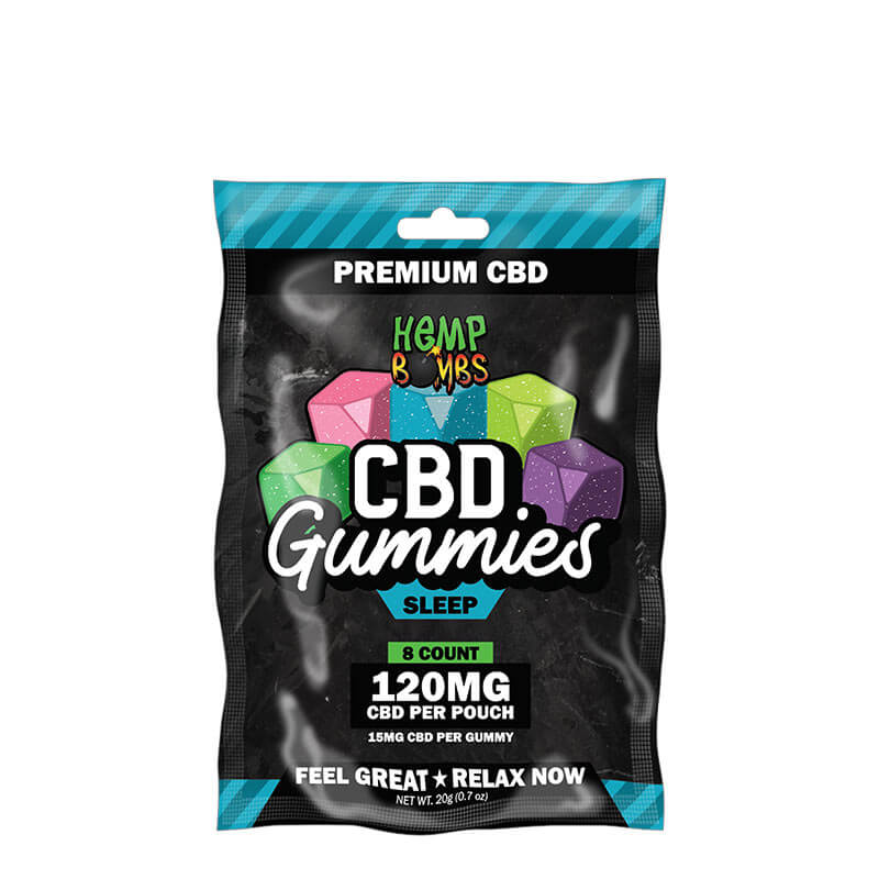 Hemp Bombs Melatonin Gummies 8ct