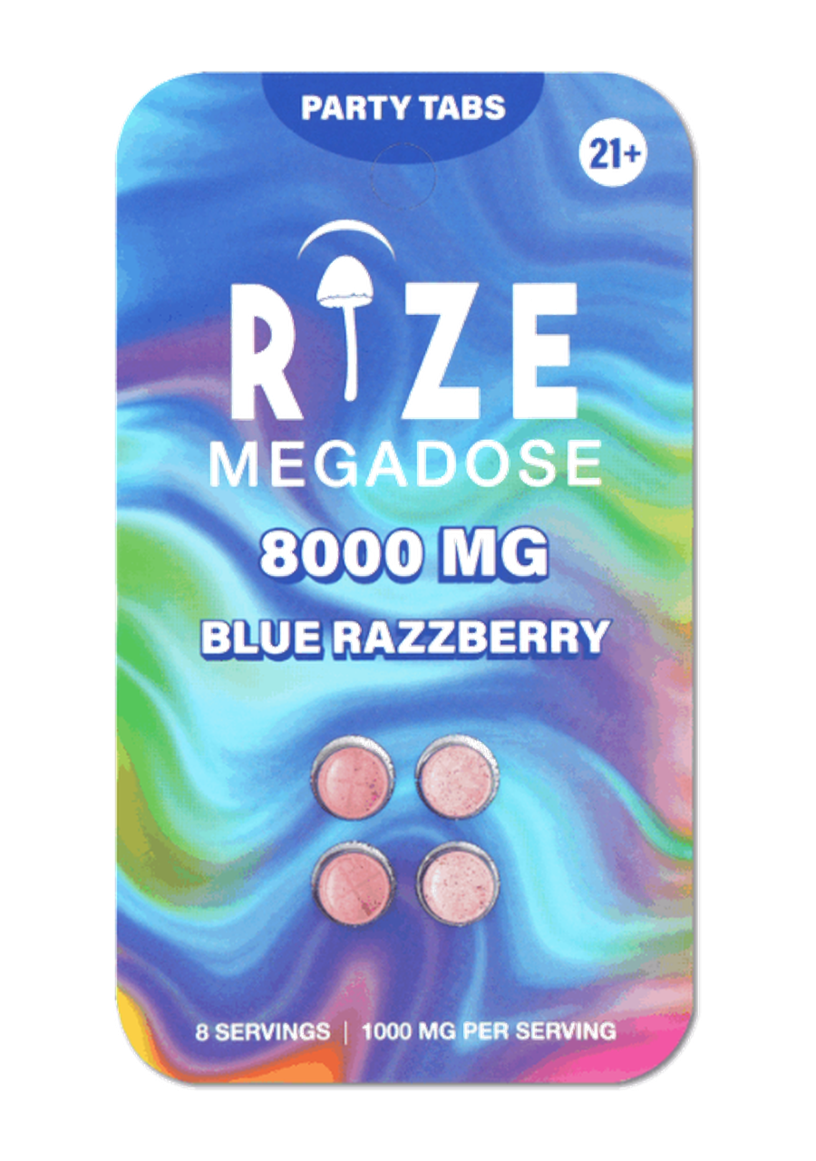 Rize Blue Razzberry Megadose Tabs