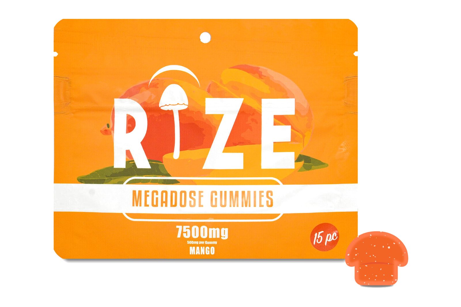 Rize Mango Megadose Gummies