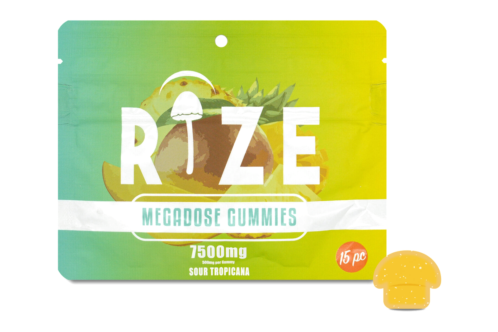 Rize Sour Tropicana Megadose Gummies