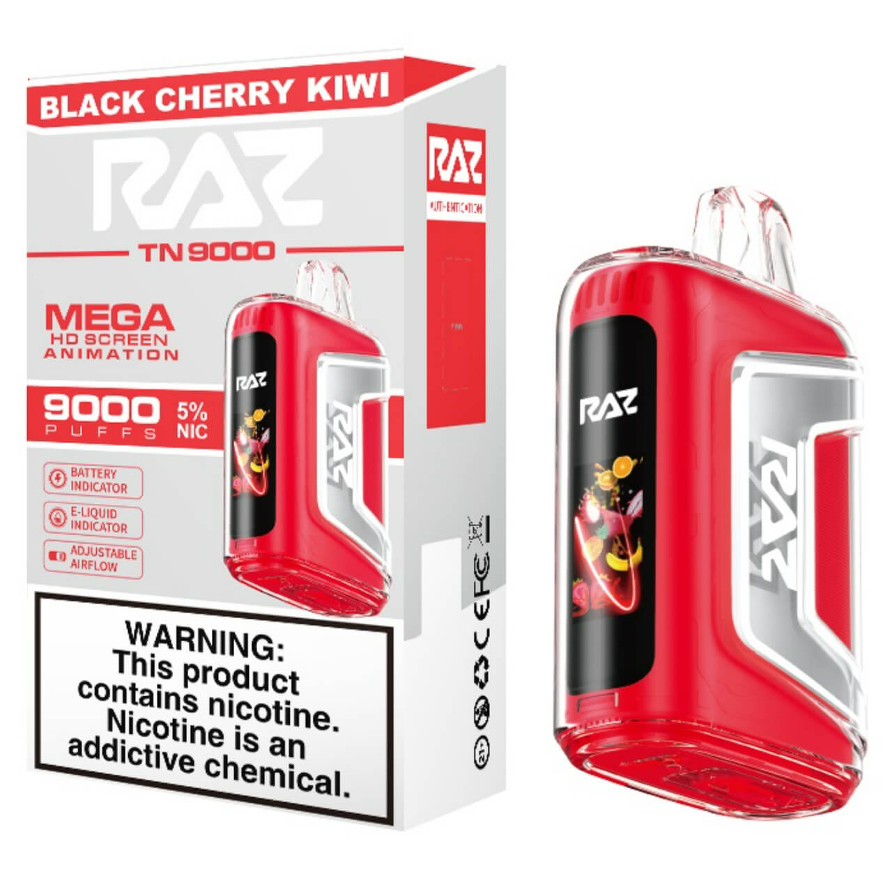 RAZ TN9 Black Cherry Kiwi