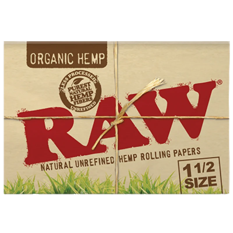RAW Organic Hemp 1 1/2 rolling papers