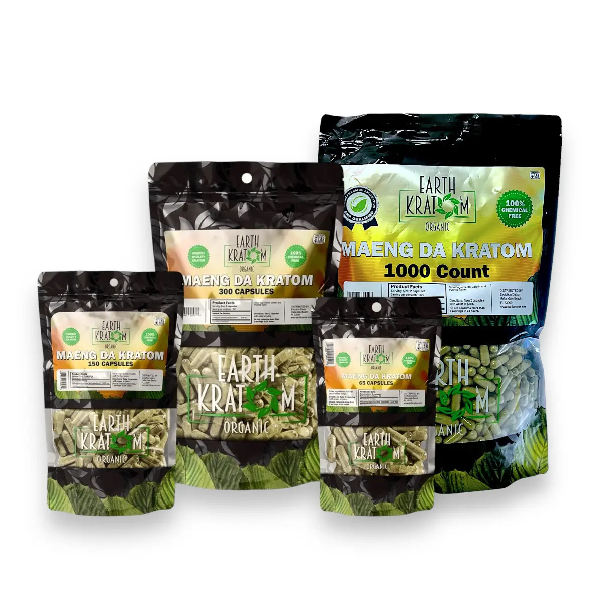Earth Kratom Maeng Da Capsules