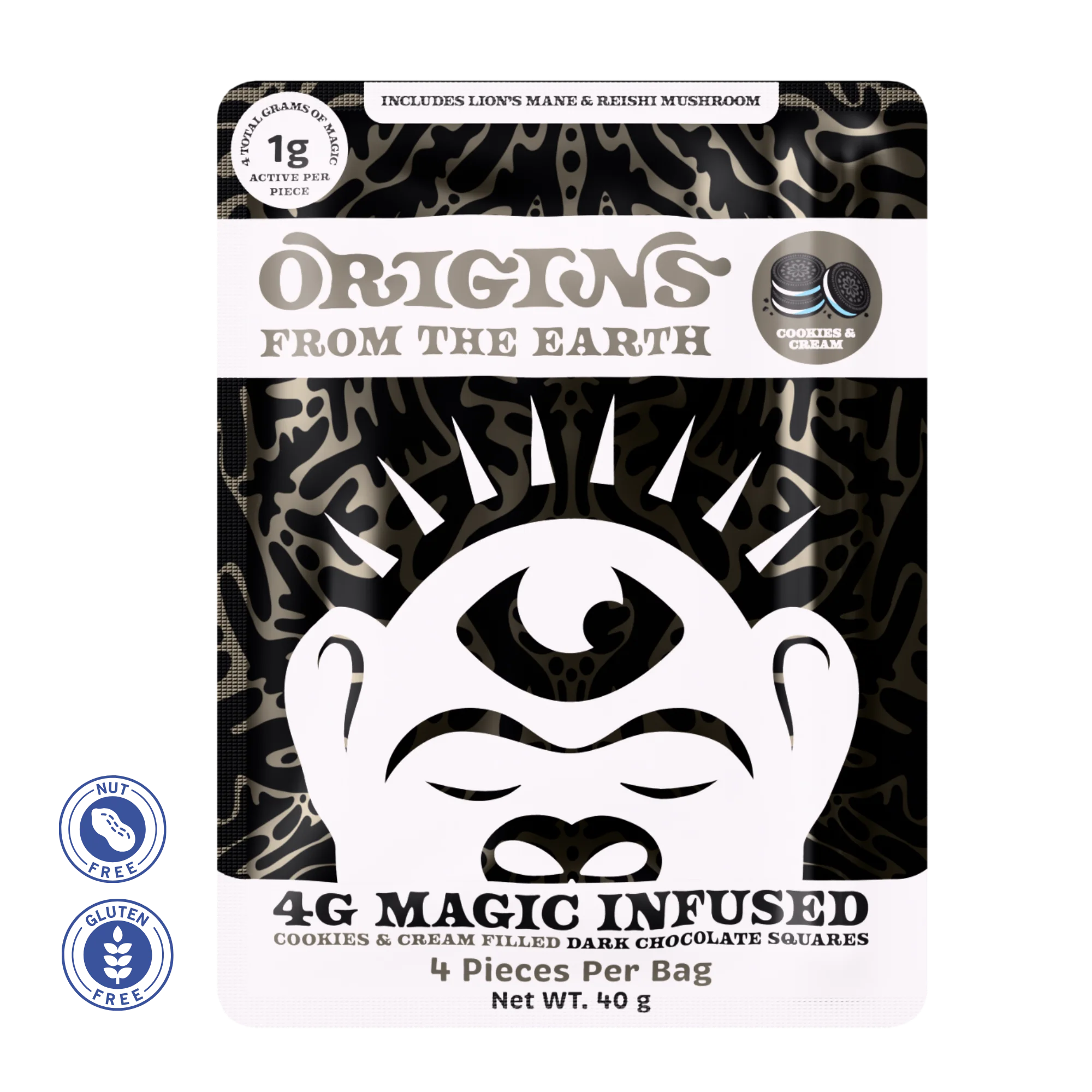 Origins Earth Mushroom Chocolates Cookies & Cream